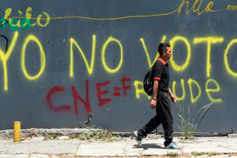 No voto, no voy a ese templete
