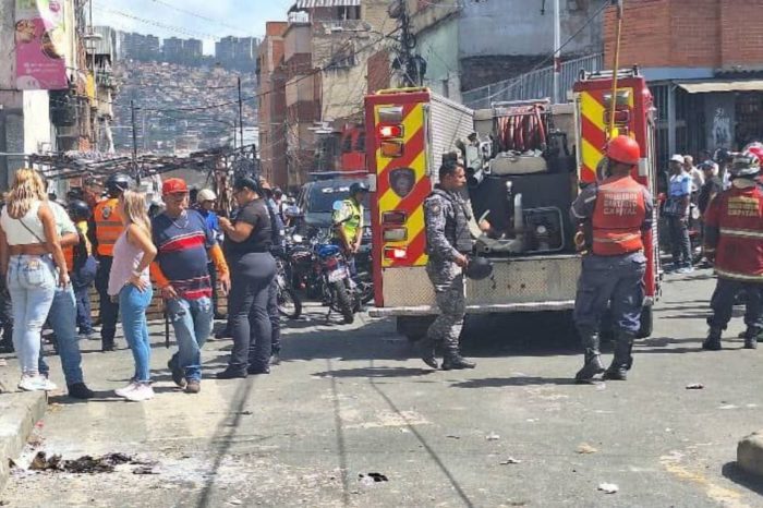 Explosión de bombona de gas en Catia