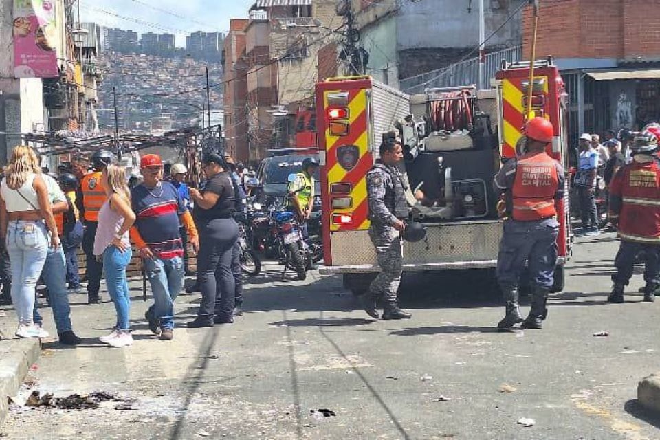 Explosión de bombona de gas en Catia