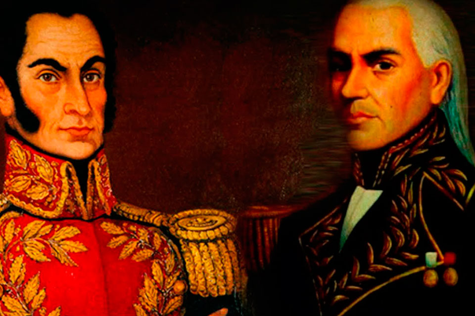 La república fallida /Miranda y Bolivar