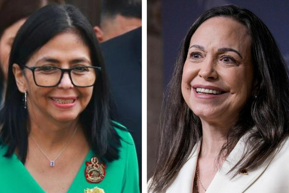 Tiempo al tiempo / Delcy Rodríguez y María Corina Machado Machado