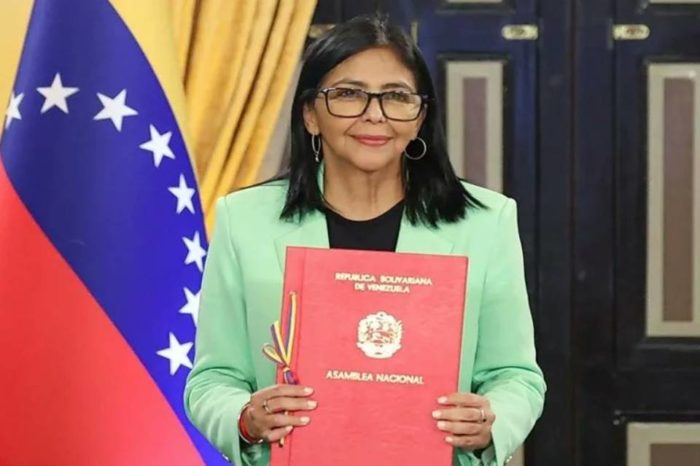Delcy Rodríguez ley asamblea nacional reforma amnistía
