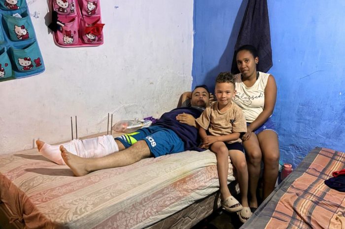 Impacto esquirla Tonny Guarenas