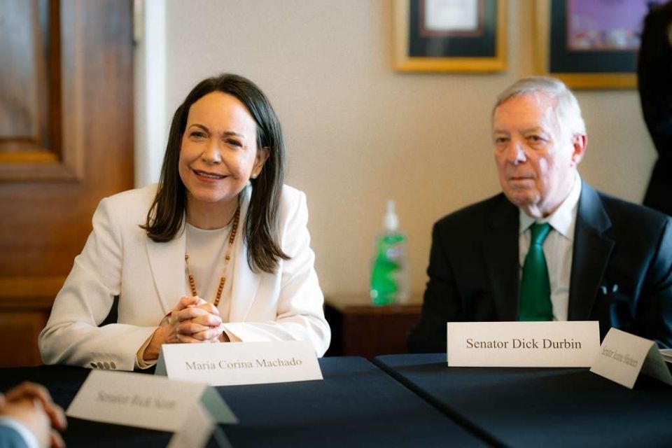 María Corina Machado senadores EEUU