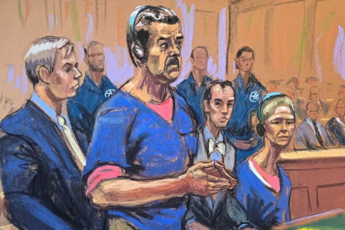 Nicolás Maduro y Cilia Flores en tribunal NY