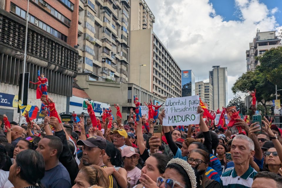 Concentración chavista Plaza Candelaria Maduro