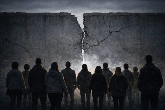 muro grietas cambio transición opinión