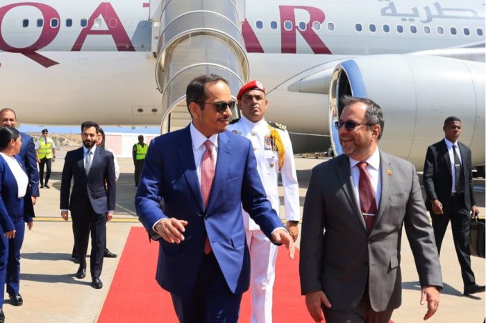 Catar, Mohammed Bin Abdulrahman Al Thani. canciller Yván Gil