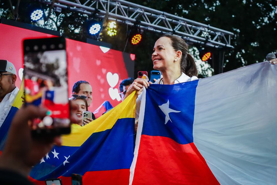 María Corina Machado en Chile