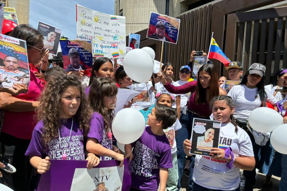 Protesta hijos Pdvsa Obrero