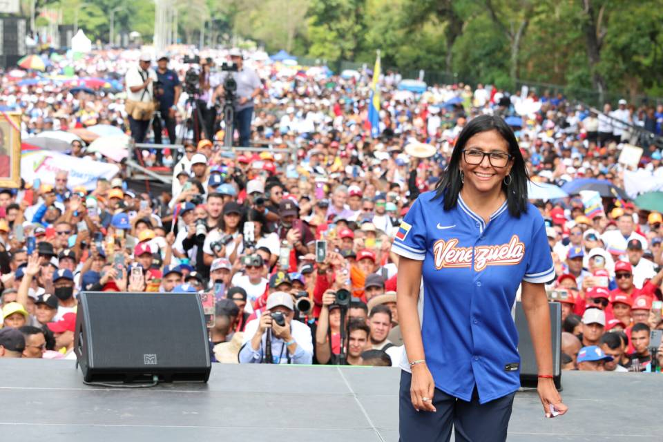 Delcy Rodriguez jardin botánico peregrinación