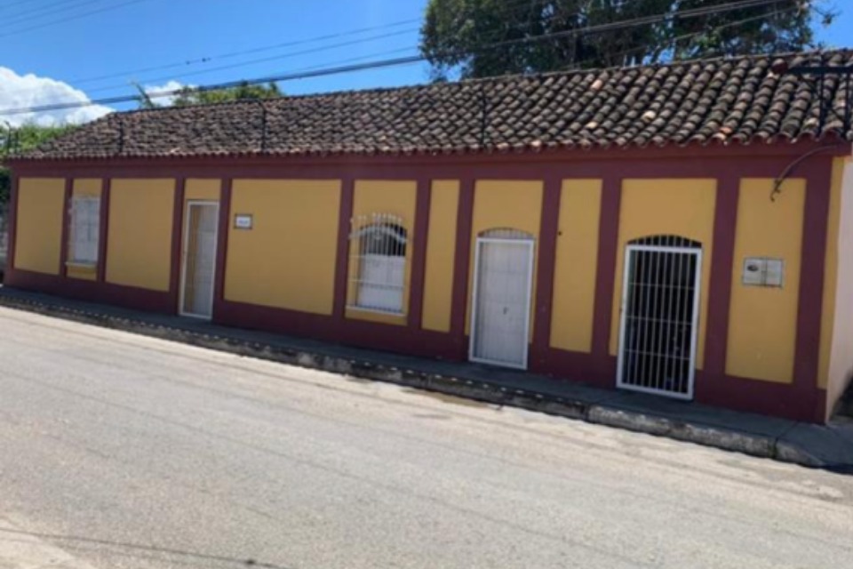 Llegando a la casa de los abuelos