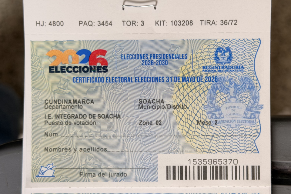 Elecciones presidenciales Colombia 2026 voto