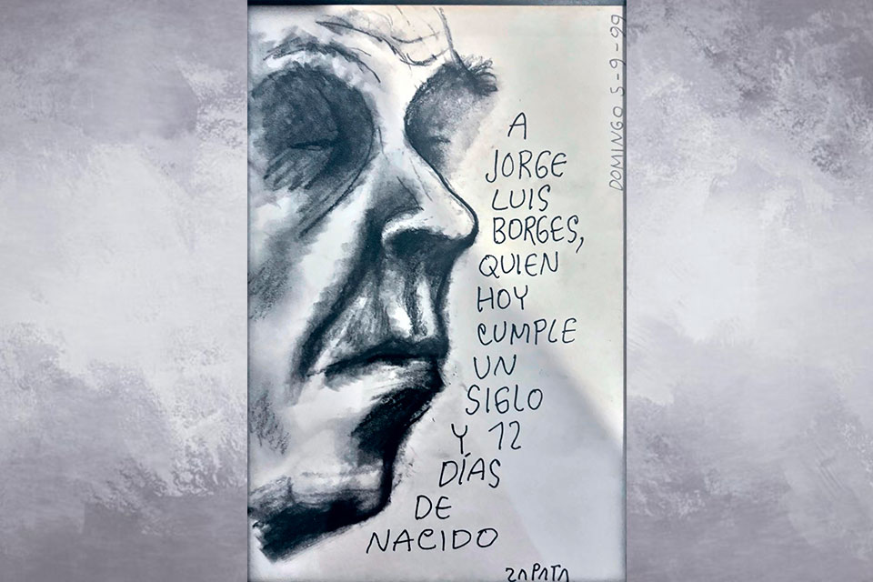 Borges, Zapata y búsqueda de una caricatura