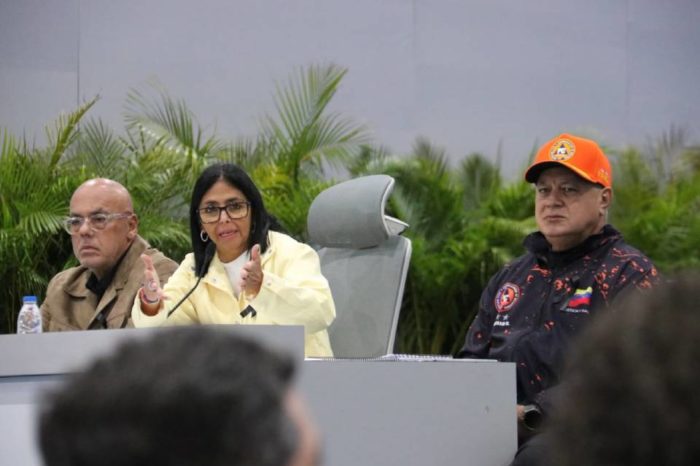 Delcy Rodríguez Jorge R Diosdado Cabello represión