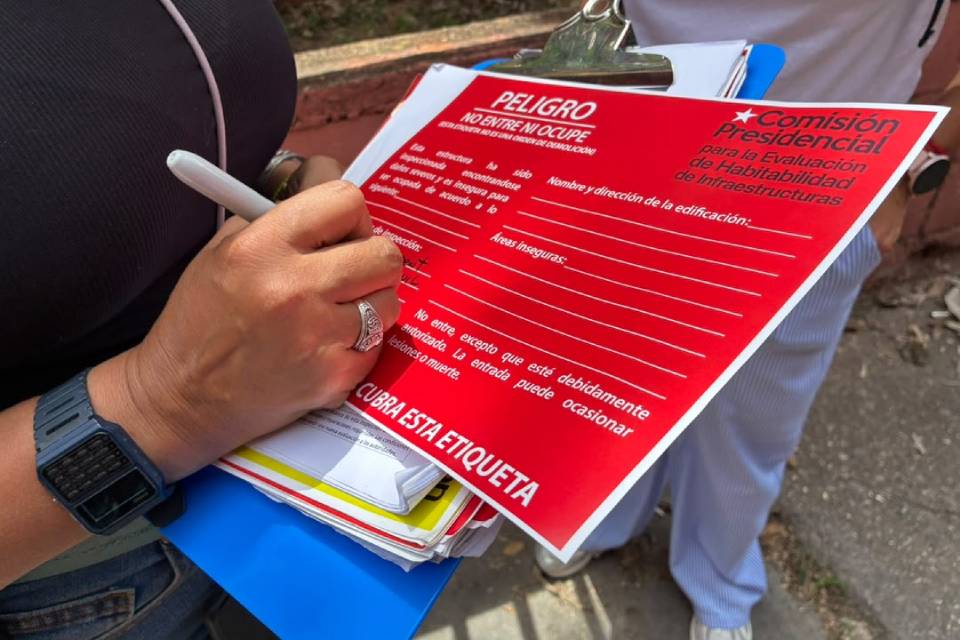 Inspecciones edificios etiquetas sismos