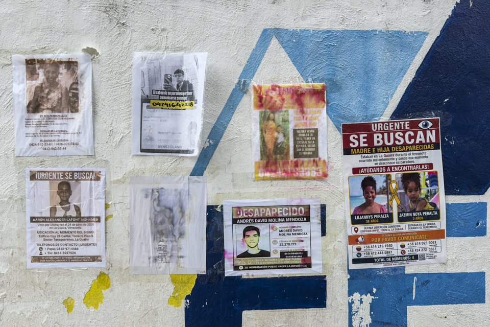 Desaparecidos terremotos