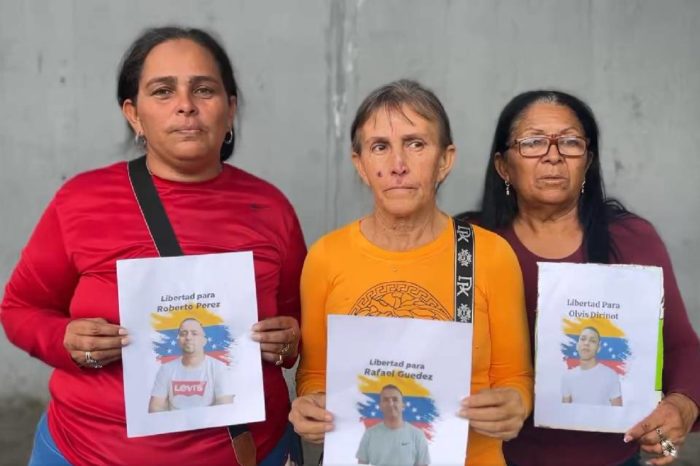 presos poselectorales Falcón Rafael Guedez Olvis Dirinot Roberto Pérez