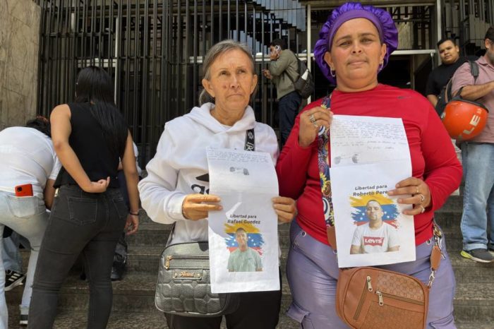 Familiares pescadores presos poselectorales Falcón