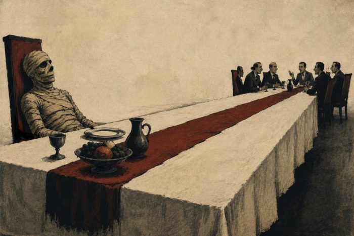 La momia en el banquete