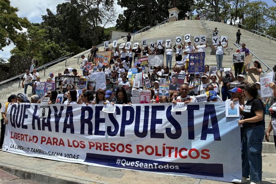 Protesta presos políticos Miraflores El Calvario